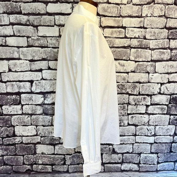 Chico's Design White Button Down Long Sleeve Blouse Size XL - Picture 8 of 9